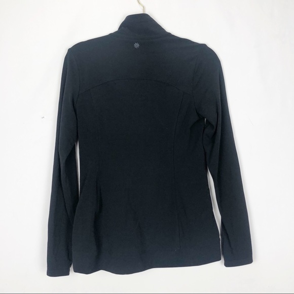 Athleta Asymmetrical Zip Up Jacket XS Black - Picture 9 of 10